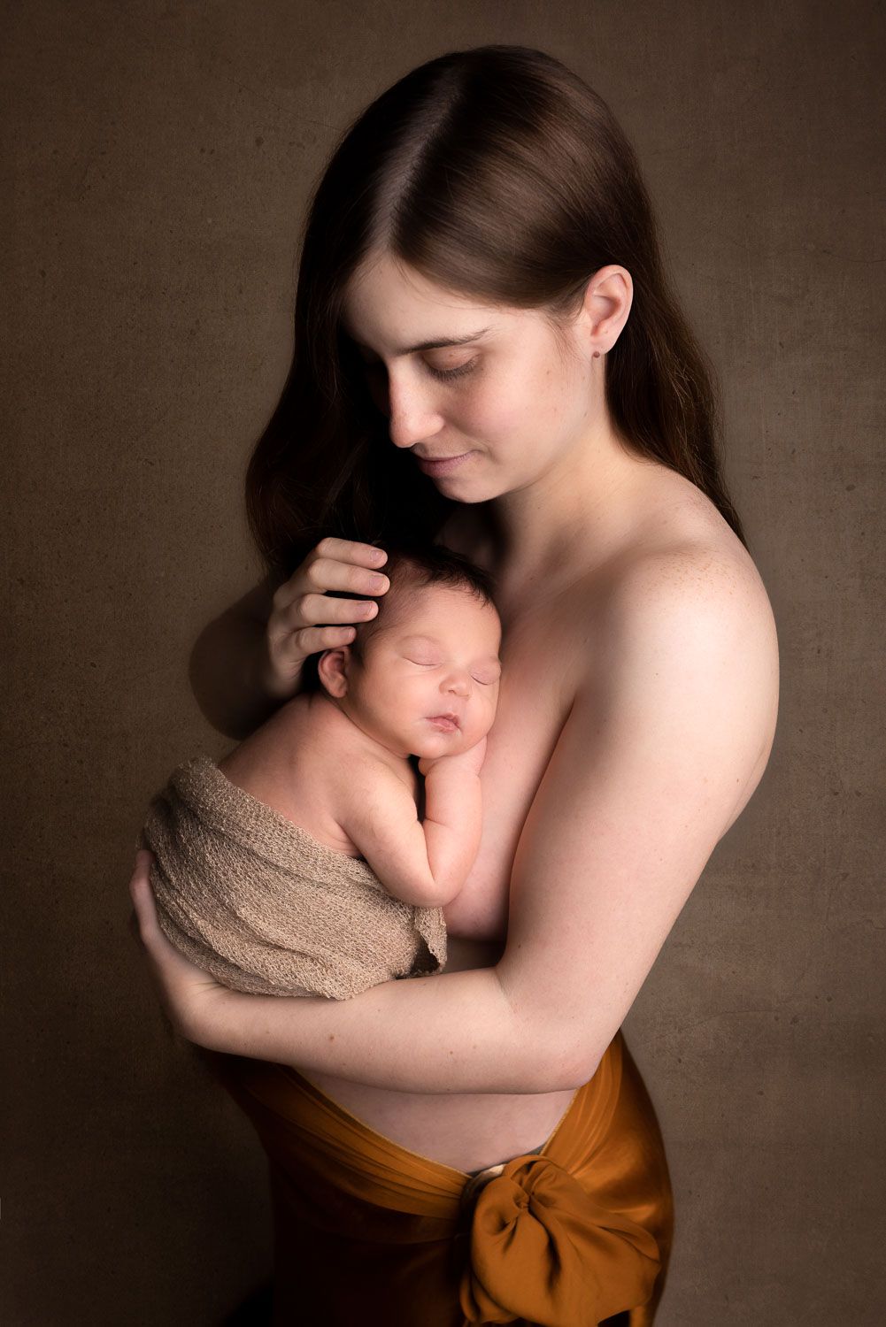 portrait de bébé avec sa maman