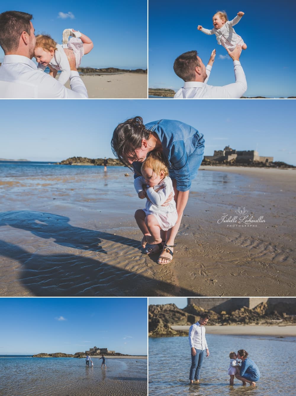 Reportage photo en famille à la plage