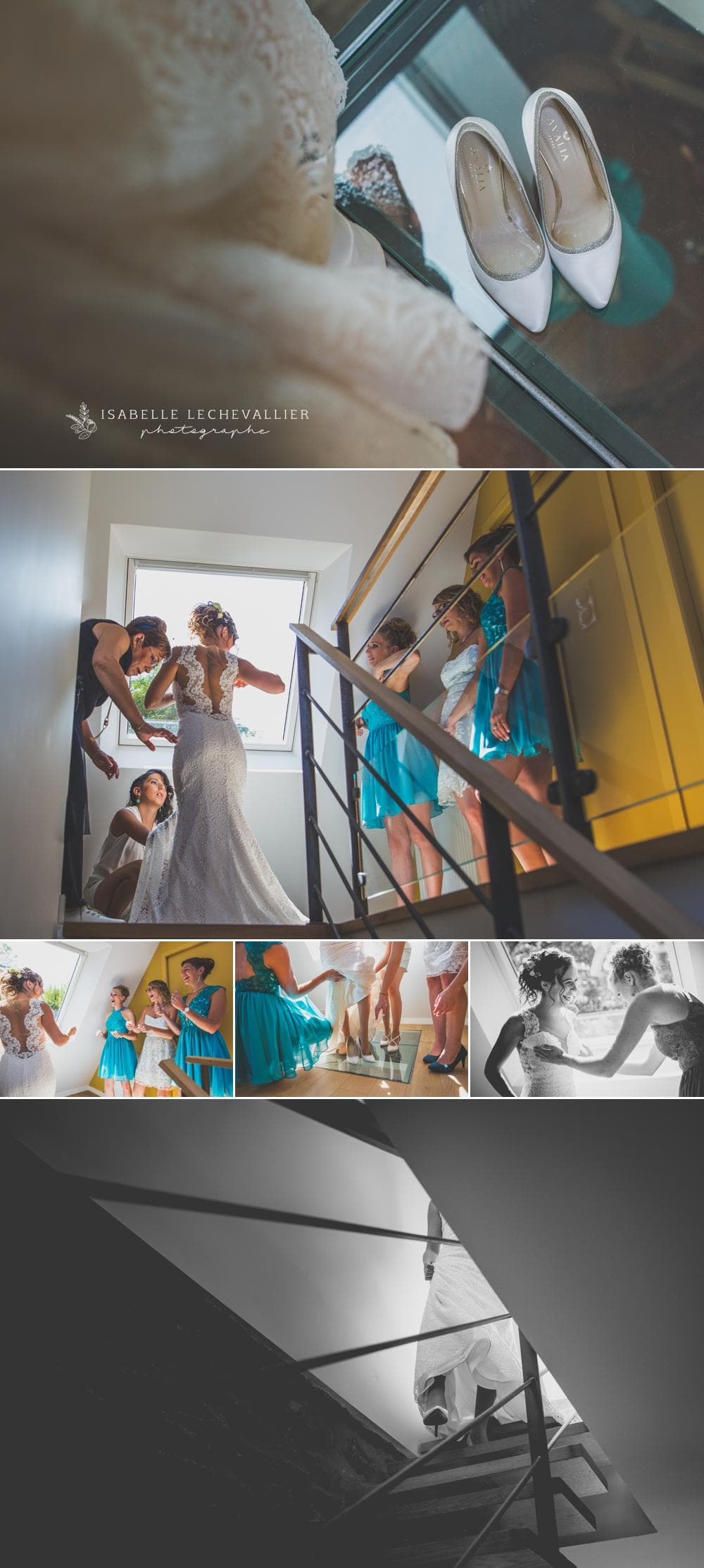 Photos de préparatifs mariage au gîte de La Droulinais
