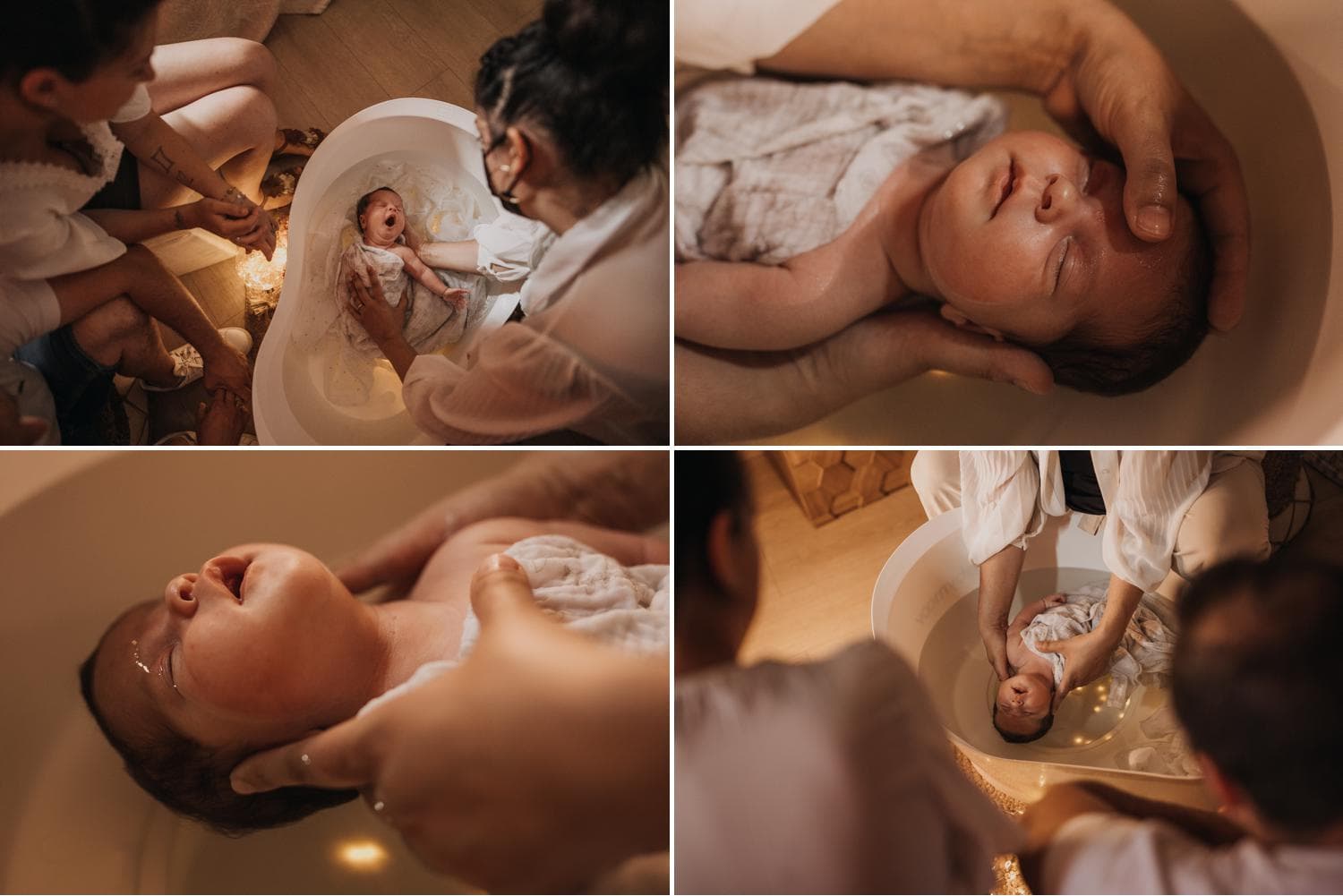moment de douceur pour votre bébé avec un bain Bien-Être alternative à la photo naissance