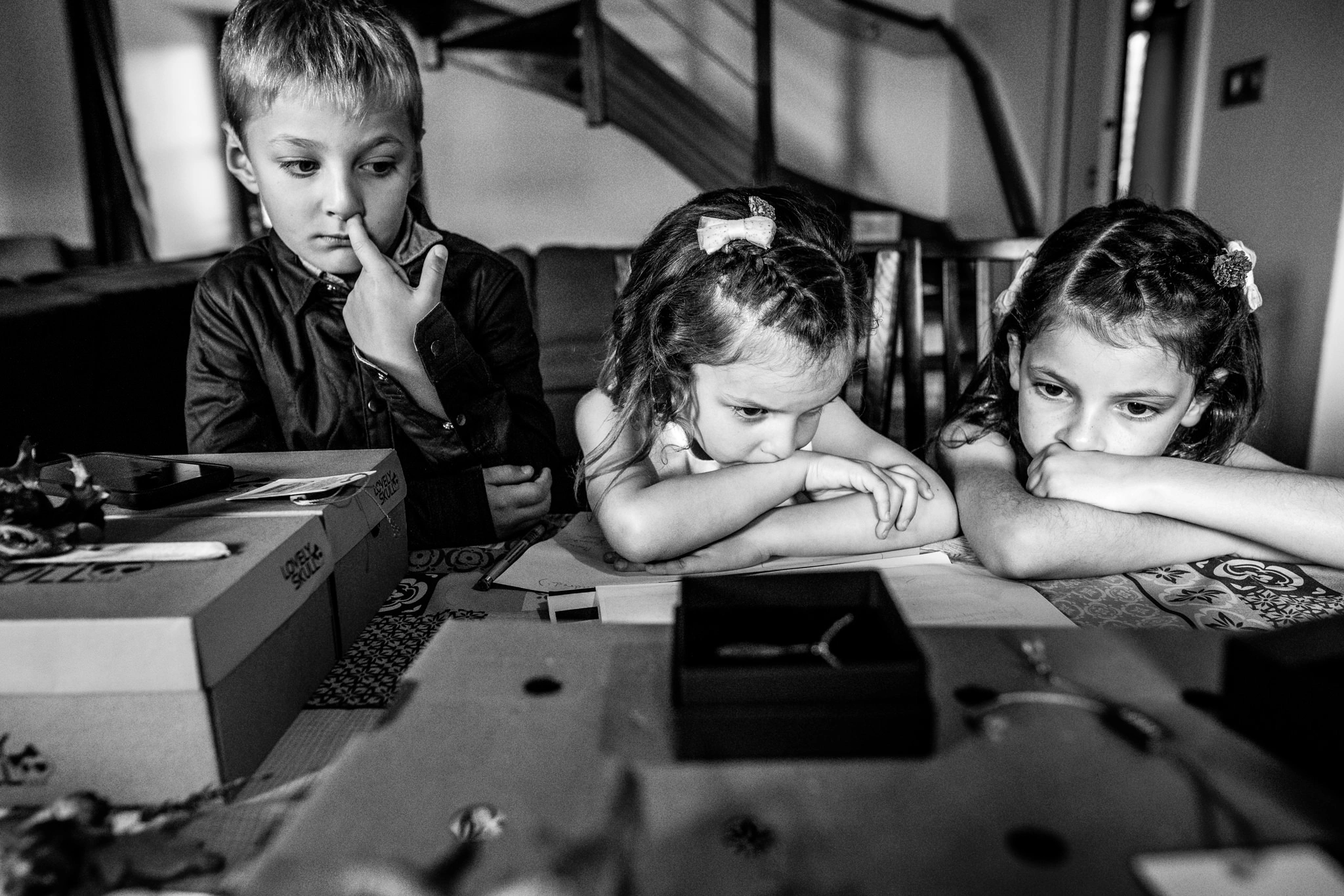 portraits d'enfants durant un mariage à rennes