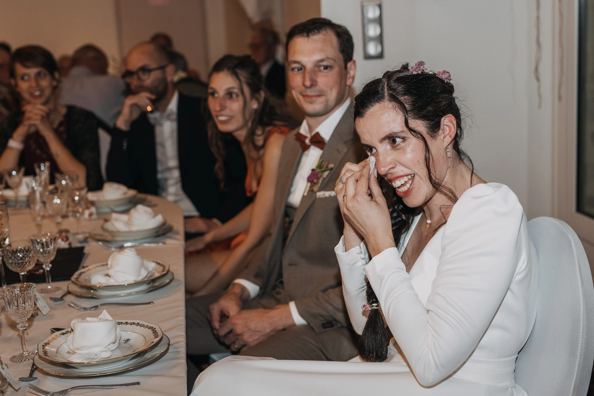 une soirée de mariage pleine d'émotions
