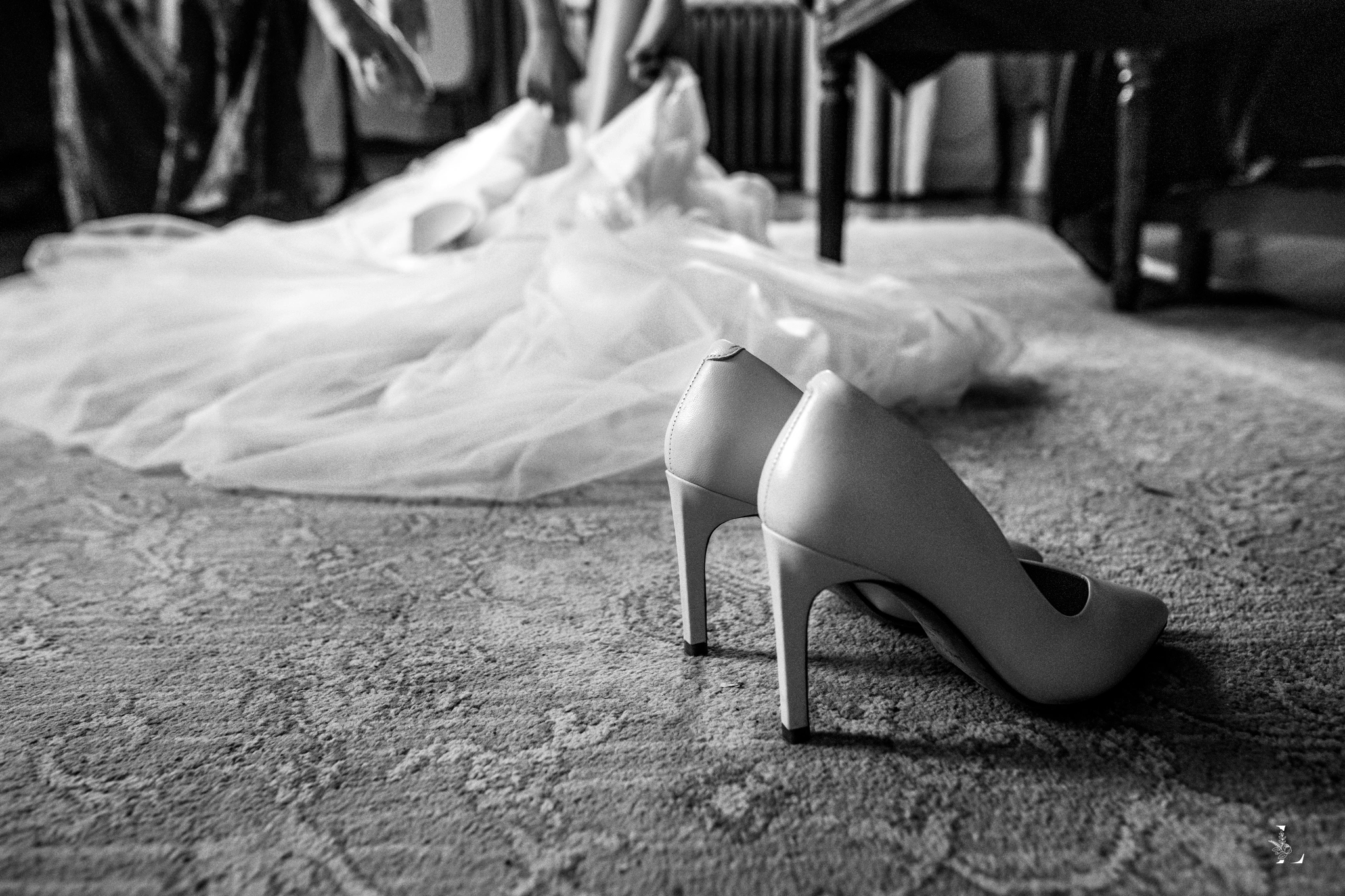 détail de préparatifs de mariage