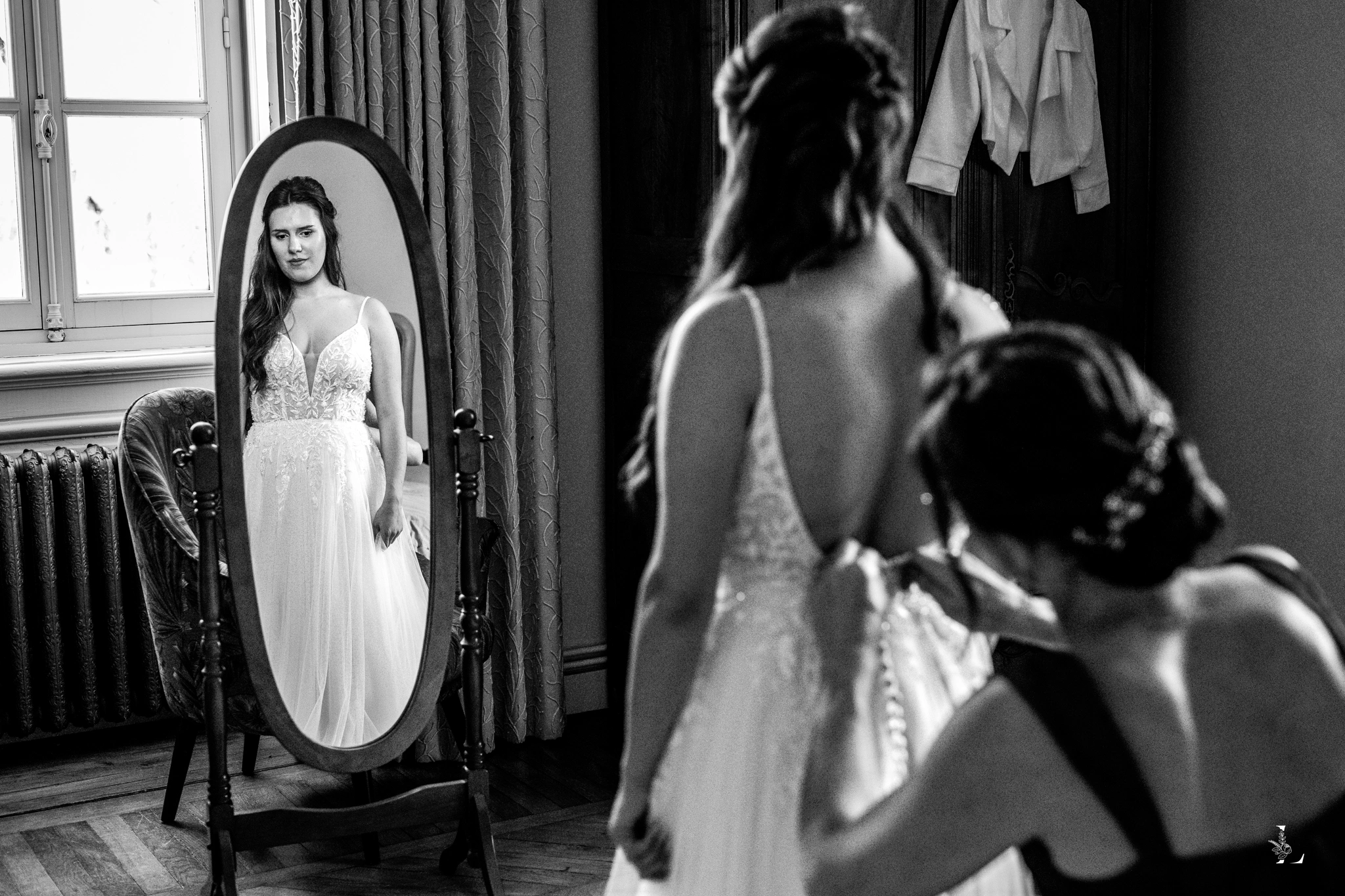 les préparatifs de la mariée au domaine du château de la châsse à iffendic